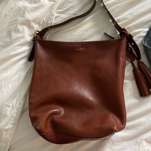 Vintage Coach Leather Bucket Bag
